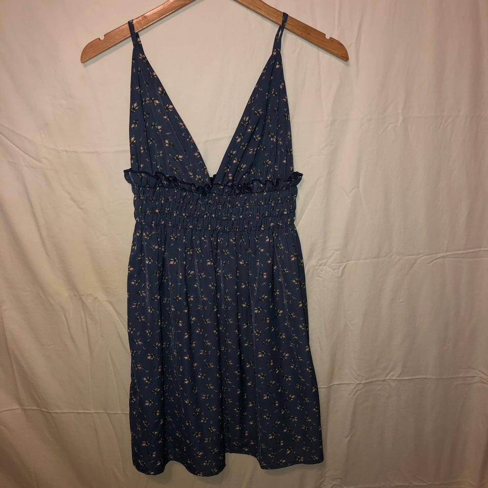 Navy Floral Dress